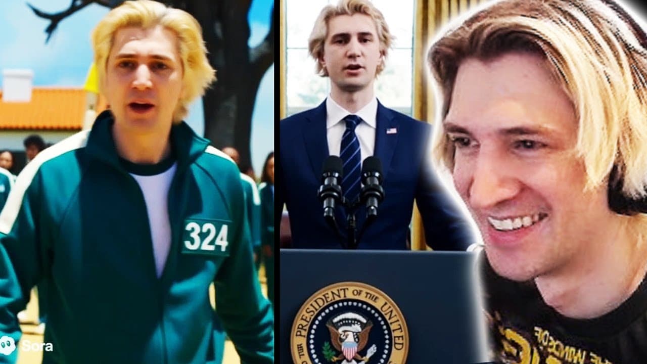 xQc Cant Stop Laughing at AI TikToks of Himself