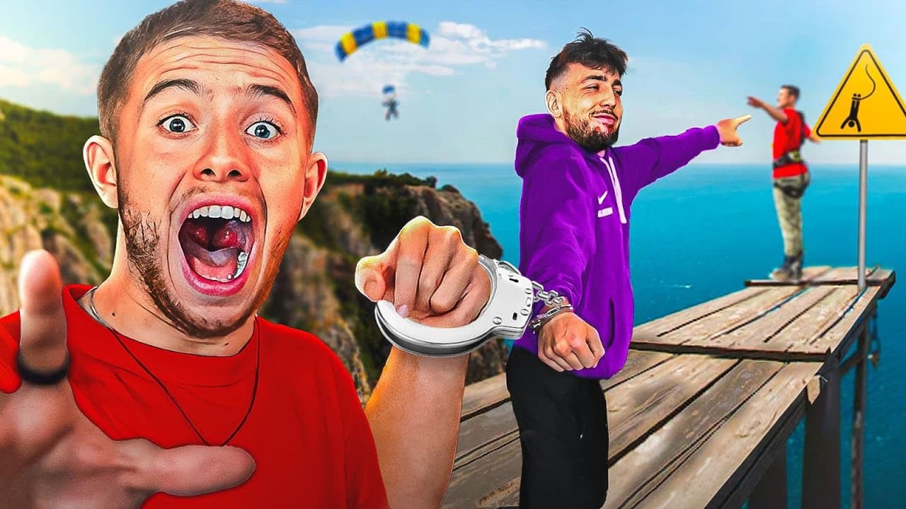 UNE JOURNÉE MENOTTÉ À UN MEC QUI A PEUR DE RIEN ! (j’ai dû repousser mes limites 😭)